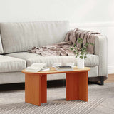 Coffee Table Wax Brown 80 x 39.5 x 35 cm Solid Pine wood 873543