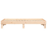 Pull-out Day Bed without Mattress 2x cm Solid Wood Pine 823384