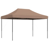 ZNTS Foldable Party Tent Pop-Up Brown 410x279x315 cm 4005012