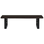 Basin Shelf Wall Mounted Steel and Solid Wood Oak 3302581