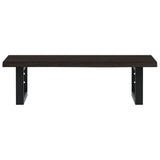 Basin Shelf Wall Mounted Steel and Solid Wood Oak 3302581