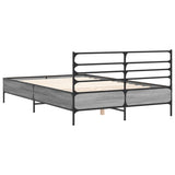 Bed Frame without Mattress Grey Sonoma 140x190 cm 3280080
