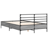 Bed Frame without Mattress Grey Sonoma 140x200 cm 3280045