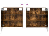 Bathroom Furniture Set 4 pcs Smoked Oak 3407451