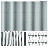 Ground Fix Welded Wire Fence 100 x 1 m PVC-Coated Steel 3351791
