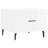 Coffee Tables 2pcs High Gloss White 50x50x40 cm Engineered Wood 829433