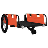 Bike Trailer Orange and Black Oxford Fabric and Iron 94194