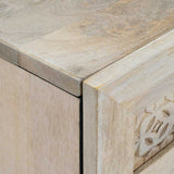 Sideboard 2 pcs White 120 x 33.5 x 75 cm Solid mango wood 3310070