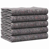 Moving Blankets 5 pcs Grey 150 x 200 cm Fabric 42010380