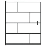 Shower Enclosure ESG 116x140 cm Black 150751