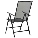 Folding Mesh Chairs 4 pcs Steel Anthracite 310153