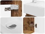 Bathroom Vanity Unit with Tap Old Wood 45.5 x 22.5 x 84 cm 889509