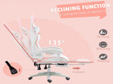 Racing Gaming Chair, Reclining PU Leather Computer Chair with Removable Rabbit Ears, Footrest, T3398P329883