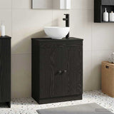 Bathroom Vanity with Sink Black 54 x 35 x 83 cm Engineered Wood 890115