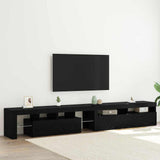 TV Cabinets 2 pcs Black oak 260 x 36.5 x 40 cm Engineered wood 3332506
