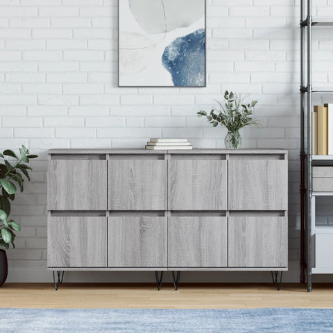 Sideboards 2 pcs Grey Sonoma Engineered Wood 3190179