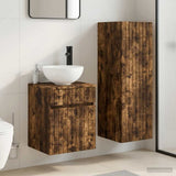Bathroom Furniture Set 2 pcs Smoked Oak 33 x 34.5 x 100 cm 3406138