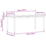 Dining Tables 2 pcs 180 x 90 x 75 cm Engineered Wood 3415379