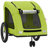 Pet Bike Trailer Green Oxford Fabric and Iron 93983