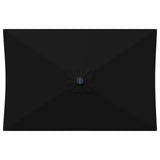 Garden Parasol with LED Lights and Base 200 x 300 cm Polyester 42036245