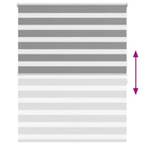 Zebra Blind 140 x 175 cm Grey 240223