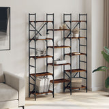 Bookshelf Smoked Oak 127.5x28.5x172.5 cm Engineered Wood 838870