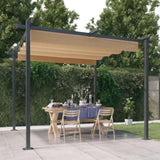 Garden Gazebo with Retractable Roof 3x3 m Taupe 318536