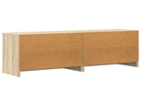 Bed Cabinet 2 pcs Sonoma Oak 66 x 33 x 48 cm Engineered Wood 893725