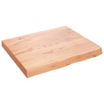 ZNTS Wall Shelf Light Brown 60x50x cm Treated Solid Wood Oak 363652