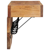 Coat Rack 73 x 19 x 23 cm Brown Solid Acacia wood 4102746