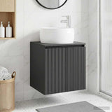 Wall-Mounted Sink Vanity Black 49.5 x 44.5 x 66 cm 890453