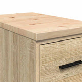 Garage Storage Cabinet Sonoma Oak 30x51x85 cm Solid Wood Pine 860582
