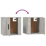 2 Piece TV Cabinet Set Concrete Grey Engineered Wood 3188410
