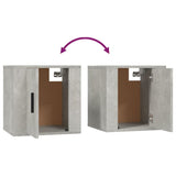 2 Piece TV Cabinet Set Concrete Grey Engineered Wood 3188410