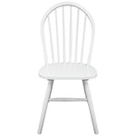 Dining Chairs 2 pcs White Solid Rubber Wood 242026