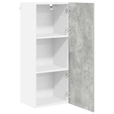 Hanging Cabinet with Door Riga Concrete Grey 40 x 31 x 100 cm 884341