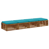 4-Piece Seat Cushions SOEST 4 pcs 100% Polyester Turquoise 944756