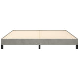 Bed Frame without Mattress Light Grey Super King Velvet 349851
