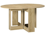 2 Drop Leaf Dining Table, Folding Dining Table for Small Space, Kitchen, Dining Room, Oak UK T3398P344454