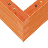 Garden Planter Wax Brown 90x60x23 cm Solid Wood Pine 847235