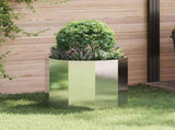 Planter Silver 60 x 60 x 50 cm Stainless Steel 883763