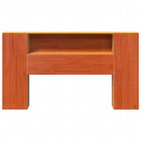 Headboard with Storage Wax Brown 140 cm Solid Wood Pine 855632