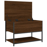 Storage Bench Brown Oak 70x42.5x47 cm Engineered Wood 839022