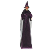 Halloween Talking Witch Purple 216 x 125 cm Polyester 42020042