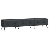 TV Cabinet with Drawer Black 147 x 34.5 x 30 cm Engineered Wood 895626