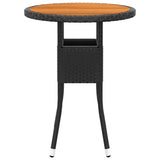 Garden Bistro Set Black, Cream White 3095907