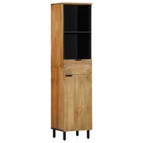 5 Piece Bathroom Furniture Set Brown Solid Wood Mango 3310009