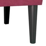 Chesterfield Bench Wine Red 112 x 65.5 x 75 cm Velvet 42019290
