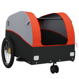 Bike Trailer Black and Orange 30 kg Iron 94138