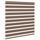 Zebra Blind Brown 145x150 cm Fabric Width 140.9 cm Polyester 4014348